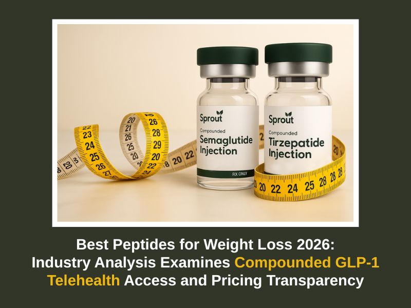 Best Peptides for Weight Loss 2026 Industry Analysis Examines Compounded GLP-1 Telehealth Access and Pricing Transparency