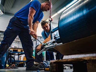 Production of electric ship motors at Ramme Electric Machines in Osterwieck, Saxony-Anhalt Production of electric ship motors at Ramme Electric Machines in Osterwieck, Saxony-Anhalt