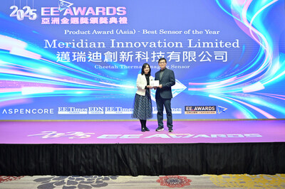 Meridian Innovation’s Cheetah thermal imaging sensor claimed this year’s Best Sensor of the Year award at EE Awards Asia 2025. Meridian Innovation’s Cheetah thermal imaging sensor claimed this year’s Best Sensor of the Year award at EE Awards Asia 2025.