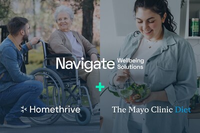 Navigate Wellbeing Solution's growing partner ecosystem now includes Homethrive and The Mayo Clinic Diet