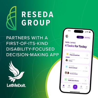 Reseda Group Partners with LetMeDoIt, a First-of-Its-Kind Disability-Focused Decision-Making App.