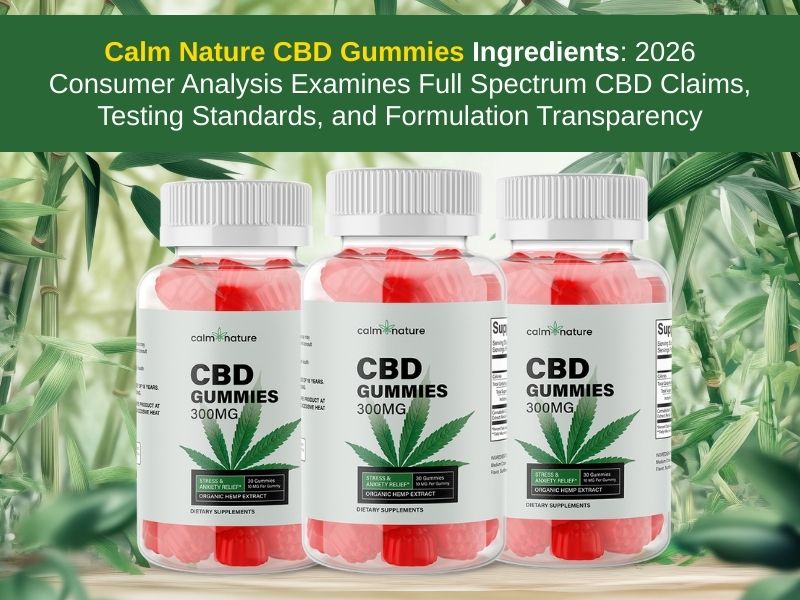 Calm Nature CBD Gummies Ingredients 2026 Consumer Analysis Examines Full Spectrum CBD Claims, Testing Standards, and Formulation Transparency