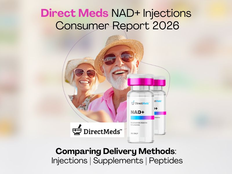 Direct Meds NAD+ Injections Consumer Report 2026 Comparing Delivery Methods Injections Supplements Peptides