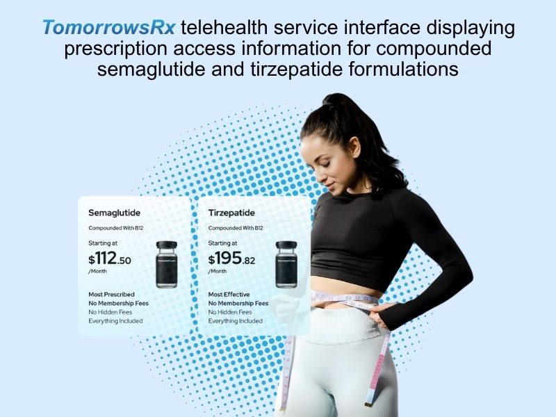 TomorrowsRx Telehealth Service Outlines Prescription Access for Compounded Semaglutide and Advanced Tirzepatide Formulations