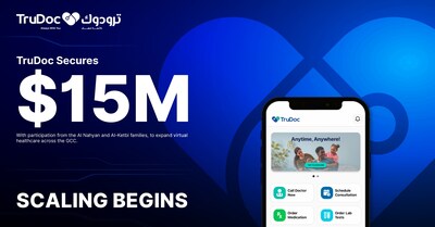 TruDoc raises $15M to expand virtual-first healthcare across the GCC, with participation from the Al Nahyan and Al-Ketbi families. This milestone also marks the evolution of our brand as we build healthcare infrastructure beyond hospital walls.