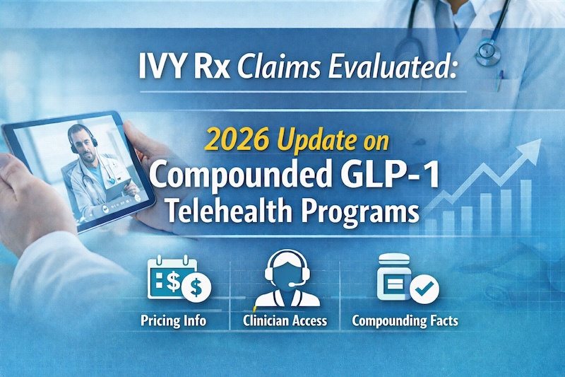 IVY Rx Claims Evaluated 2026 Compounded GLP-1 Telehealth Program Details, Monthly Pricing Structure, Clinician Access Model, and Patient Eligibility Information