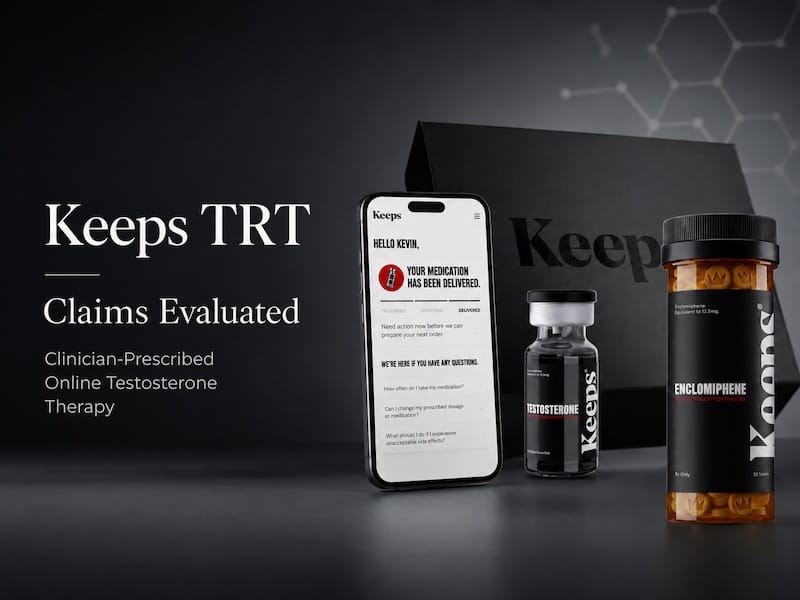 Keeps TRT Clinician-Prescribed Testosterone Replacement Therapy Medication Online