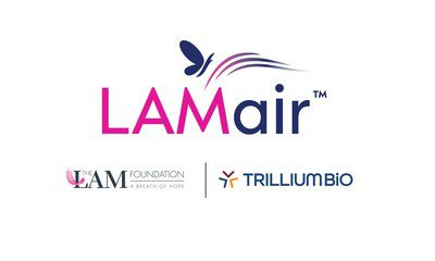 LAMair, The LAM Foundation, & TrilliumBiO logos LAMair, The LAM Foundation, & TrilliumBiO logos
