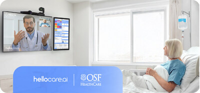 OSF HealthCare has selected hellocare.ai&rsquo;s Intelligent Hospital Room platform for enterprise-wide deployment across its inpatient environments, bringing together Virtual Nursing, Virtual Sitting, AI Assisted Patient Safety, Digital Whiteboards, Digital Room Signs, and Patient Engagement into one unified platform.