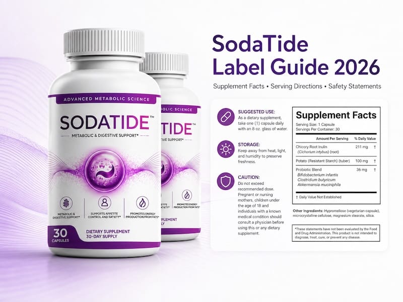SodaTide Capsule Label Guide
